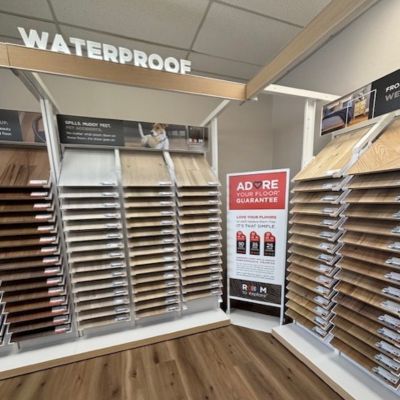 waterproof flooring display at MDG Flooring America in North Olmstead OH